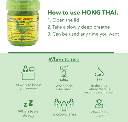Hong Thai Traditional Herbal Inhaler 🌿🌬️ ( Buy 1 Get 1 FREE🔥🔥)