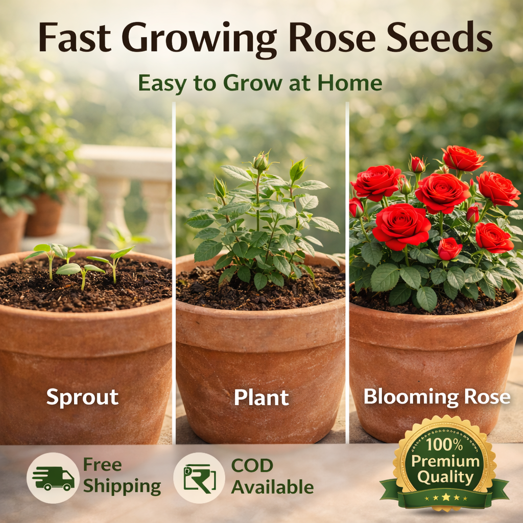 Big Bloom Rose Seeds 🌹 | Fast Growing | Grow Anywhere, Any Season