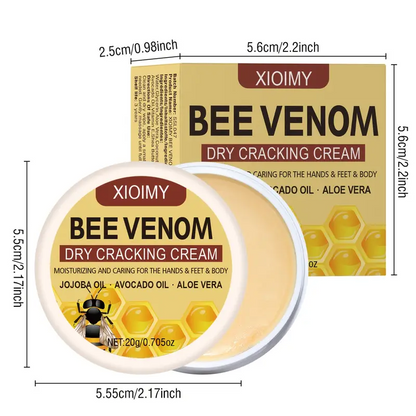 BeeRelief™ - Bee Venom Dry Crack Cream 🐝✨ | Deep Moisturizing & Hydrating for Hands, Feet & Body